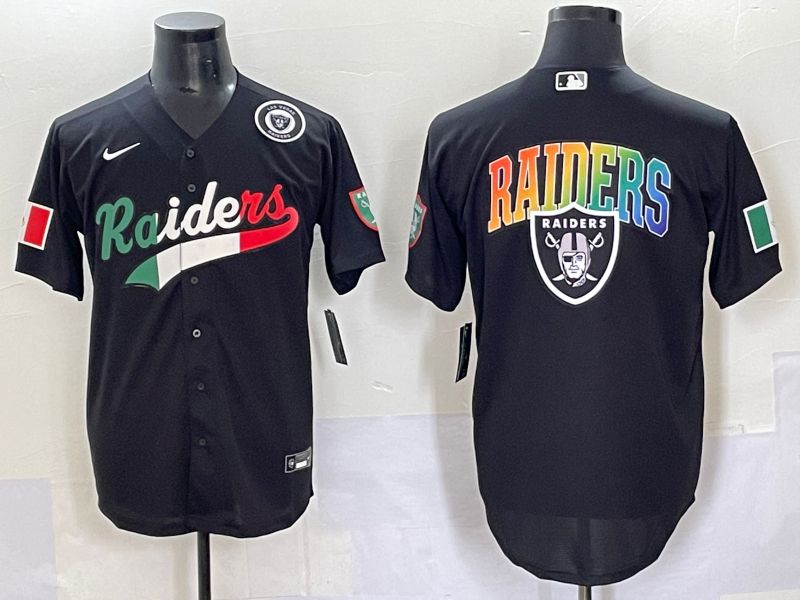 Men 2025 Oakland Raiders Blank Black Joint Name Nike Limited NFL Jersey style 7038->oakland raiders->NFL Jersey